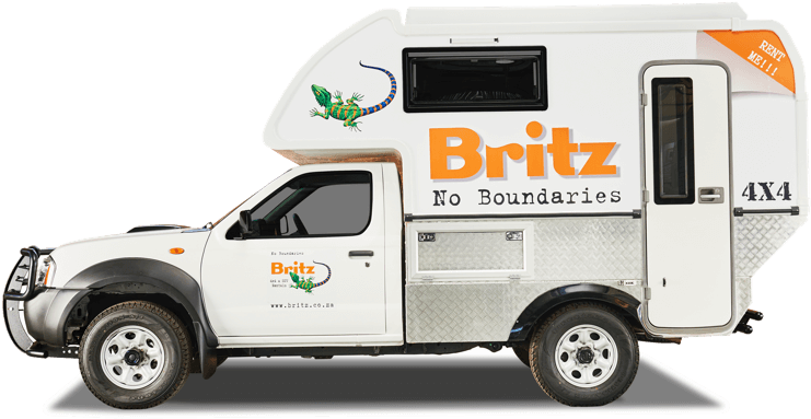 Britz Equipped 4x4s For Hire - Britz Nissan Single Cab Navi (800x600), Png Download