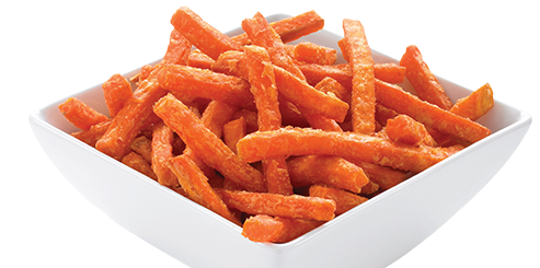 Sweet Potato Chips - Sweet Potato Wedges Mccain (504x265), Png Download