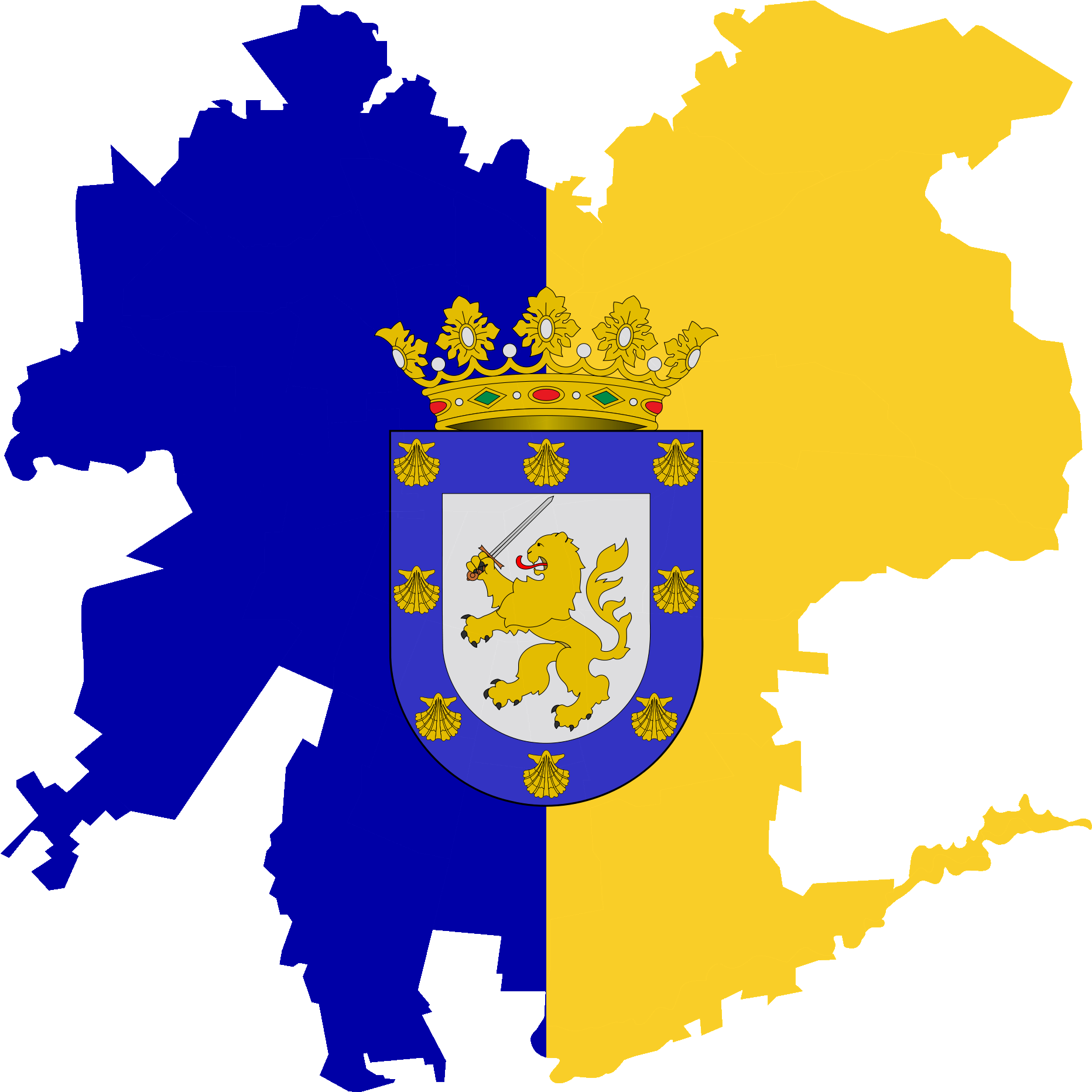 Flag Map Of Santiago De Chile - Santiago De Chile Flag (2000x2000), Png Download