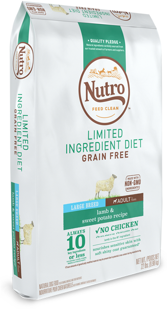 Nutro™ Limited Ingredient Diet Adult Large Breed Lamb - Limited Ingredient Grain Free, Lamb And Sweet Potatoes (640x640), Png Download