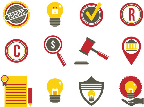 Patent Idea Protection Flat Icons - Shield (700x490), Png Download