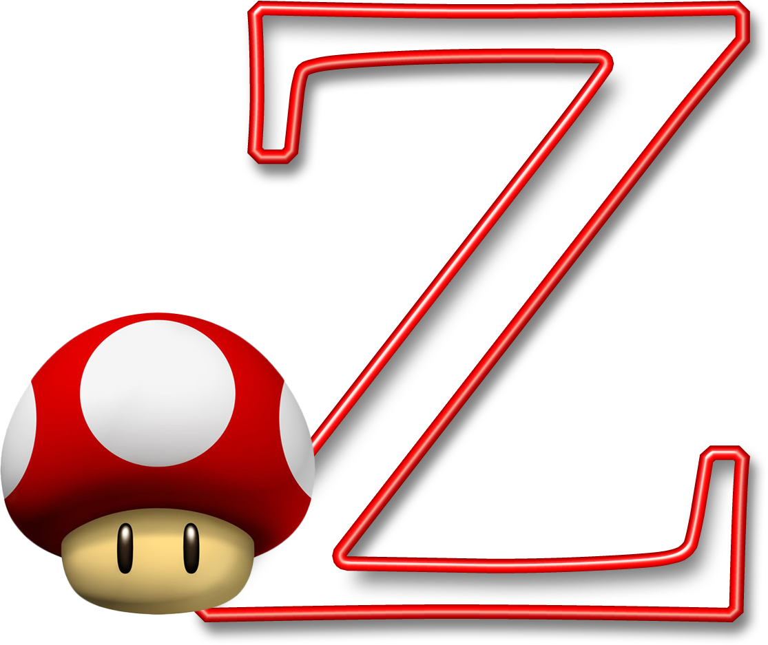 Z Abc Games, Alphabet Letters, Mario Bros, Super - Super Mario Mushroom Hd (1115x937), Png Download