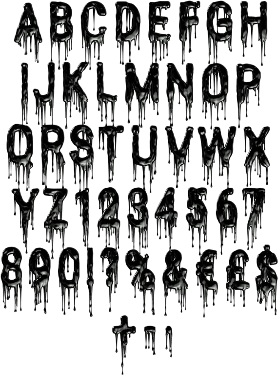 Oil Pollution Font - Pollution Font (595x813), Png Download