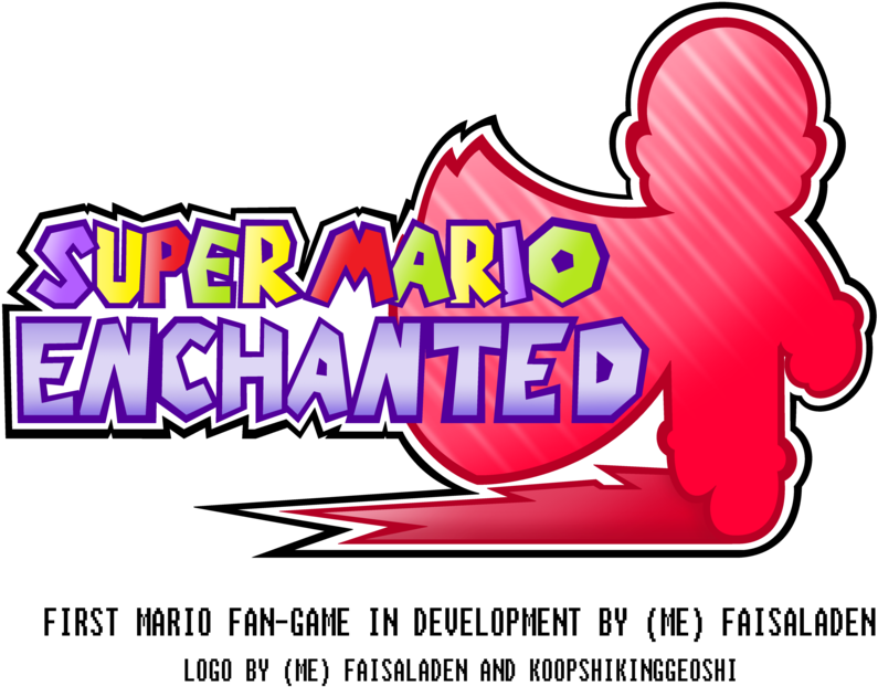 Super Mario Enchanted 1st Logo [mario Fan-game] By - Super Mario 3d Fan Games Logo (1024x712), Png Download