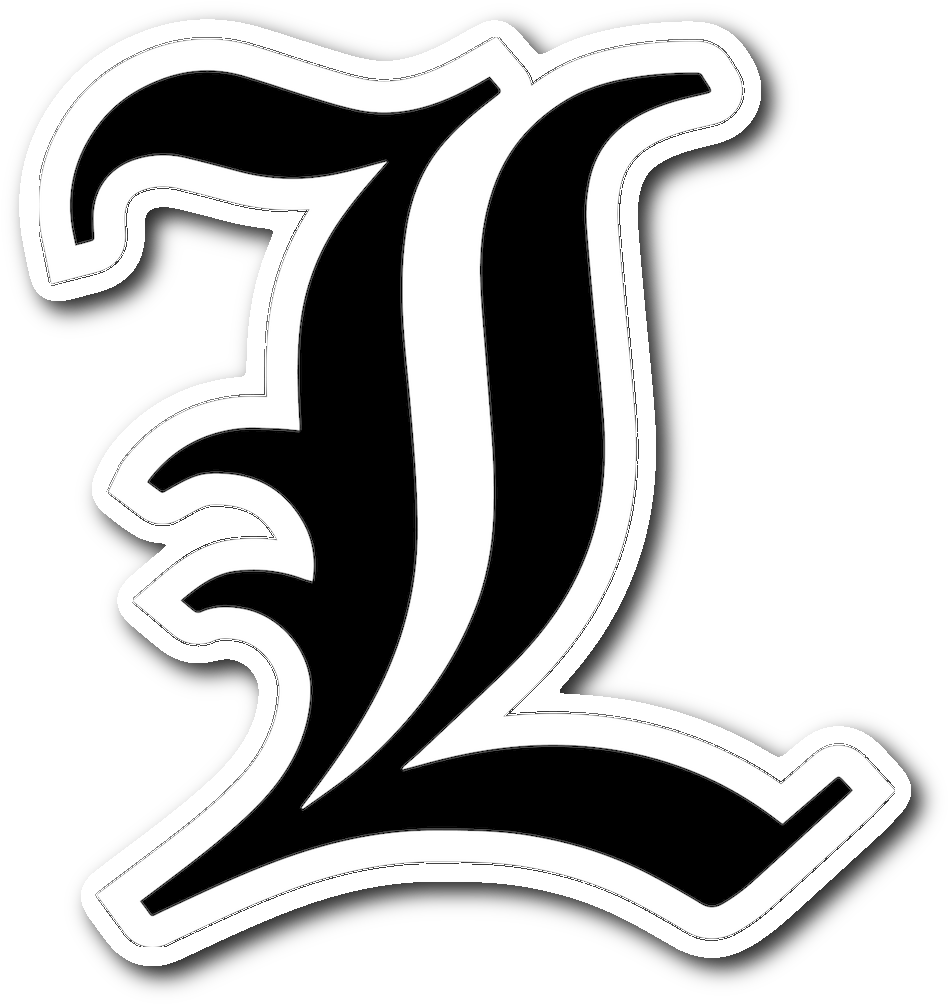 S Symbol Sticker Drunk - Death Note (1064x1064), Png Download