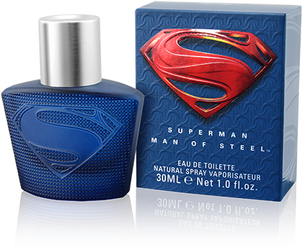 Superman Man Of Steel Eau De Toilette Natural Spray (718x600), Png Download