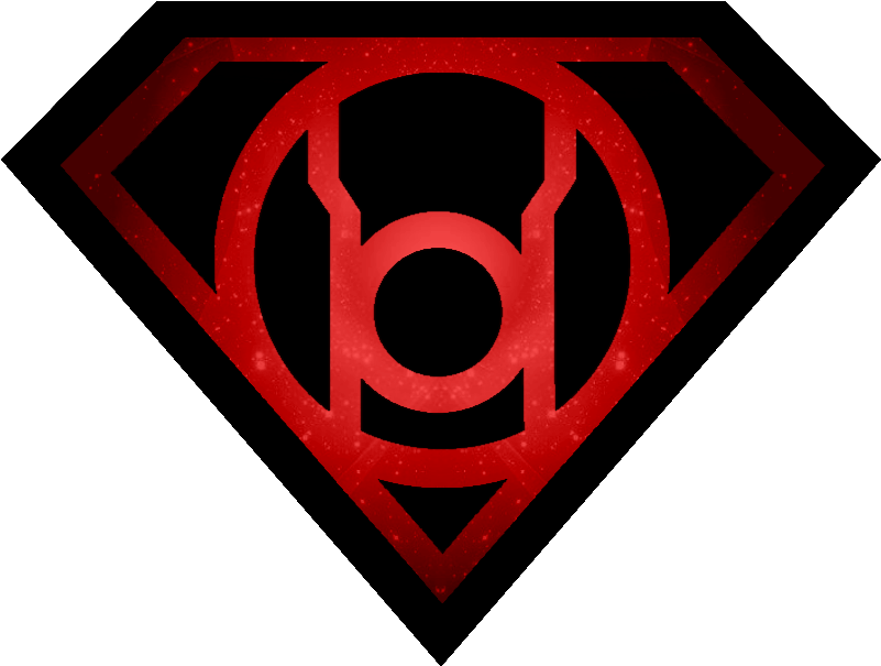 Clip Arts Related To - Red Lantern Supergirl Symbol (825x626), Png Download