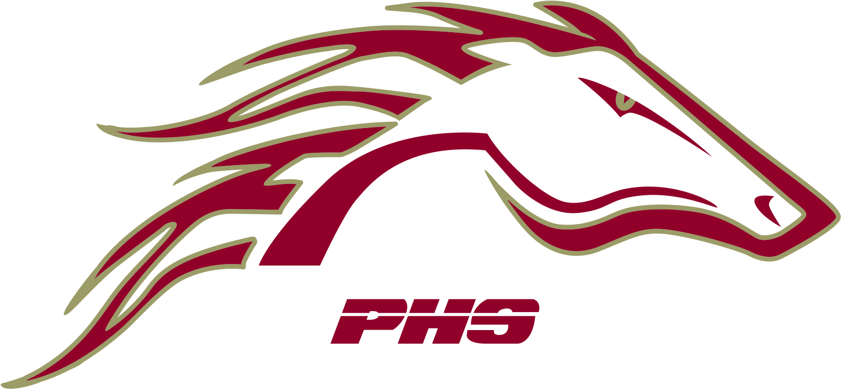 Ponderosa High School - Ponderosa High School Mustang (2003x772), Png Download