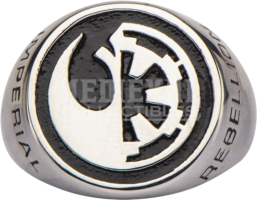 "rogue One Split Symbol Signet Ring" (850x850), Png Download