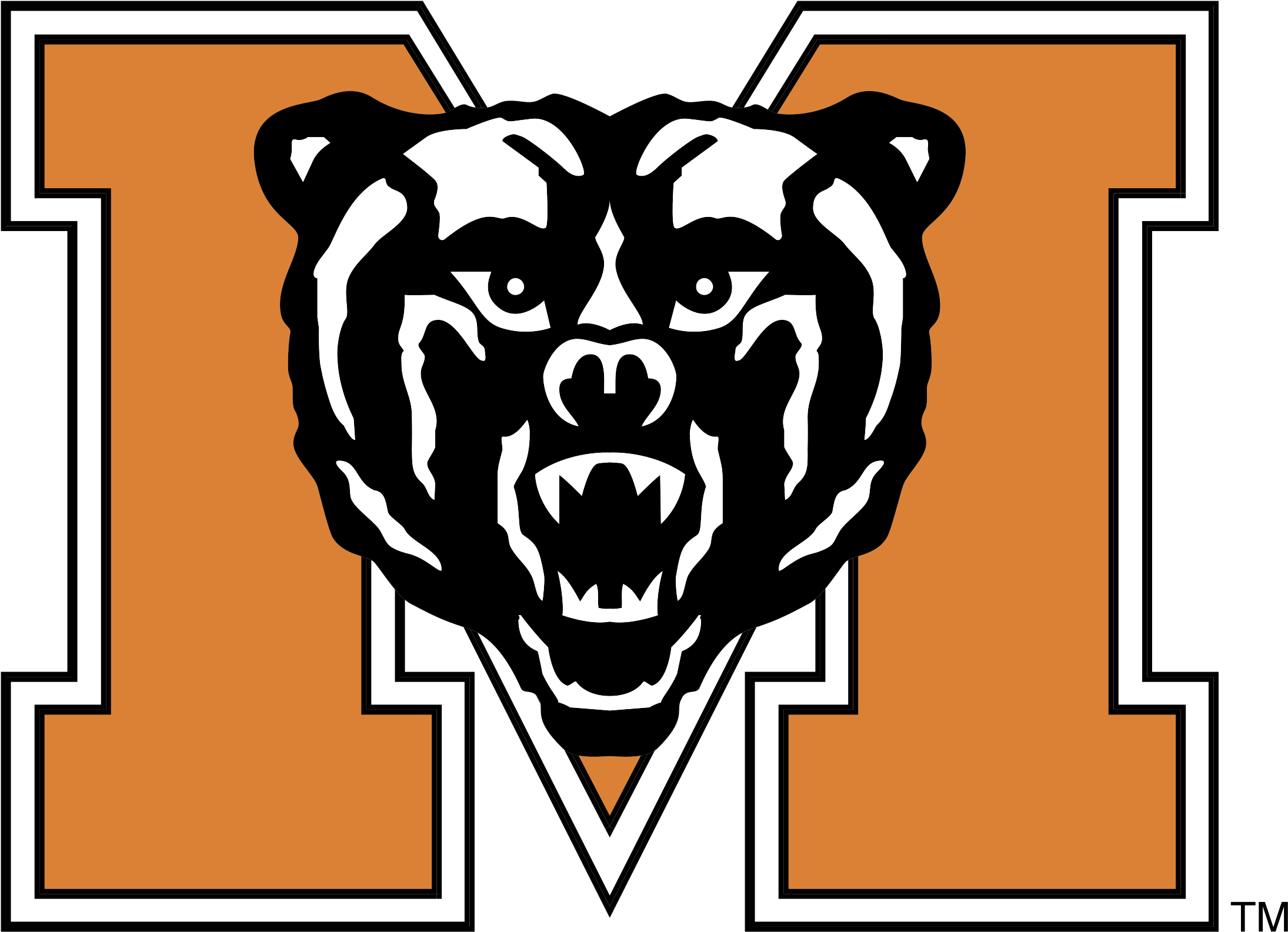 Mercer Bears Logo Png Transparent - Mercer University Logo (2400x2400), Png Download