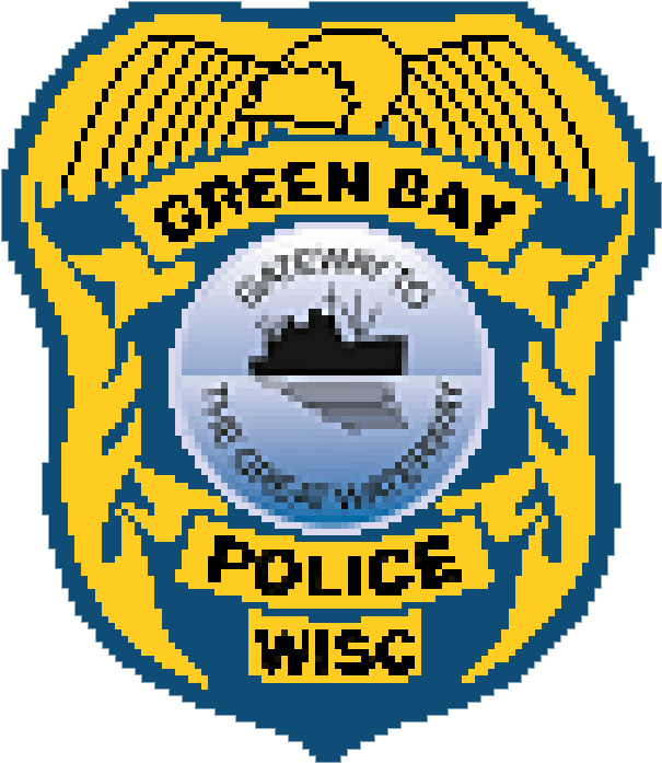 Pixelated Gbpd Logo - Green Bay Police Department (628x720), Png Download