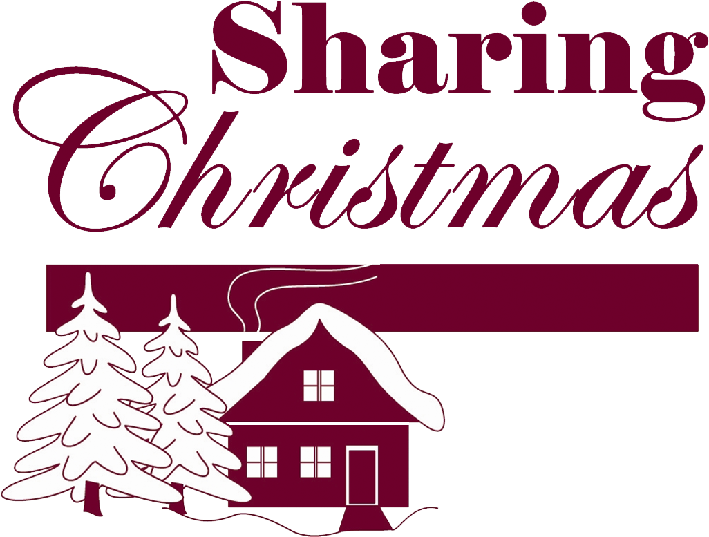 Sharing Christmas Logo Plain Transparent Png - Christmas - The Magic Of Christmas - 2 1/4 Inch Round (1043x806), Png Download