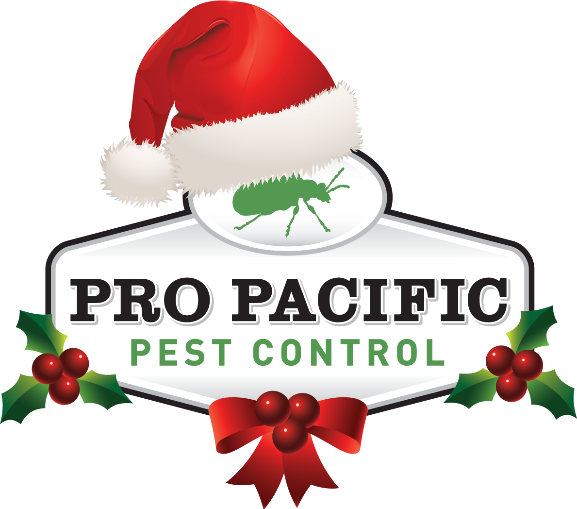 Pest Control - Logo Christmas (1189x1048), Png Download