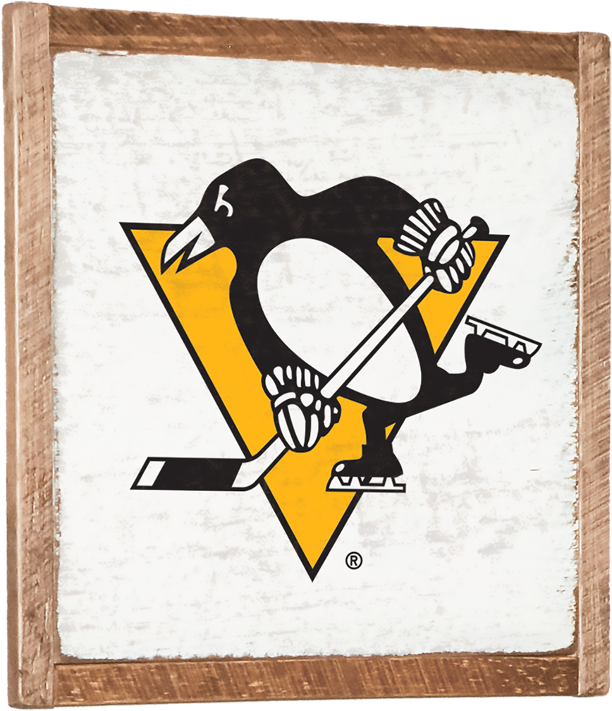 Pittsburgh Penguins Vintage Wall Art - Pittsburgh Penguins Logo Png (1024x1024), Png Download