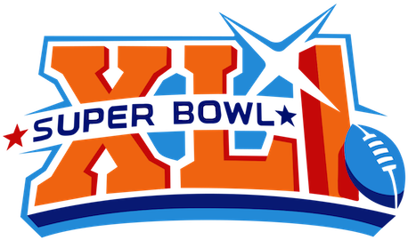 Super Bowl Xli - Super Bowl Xli Logo Png (480x274), Png Download