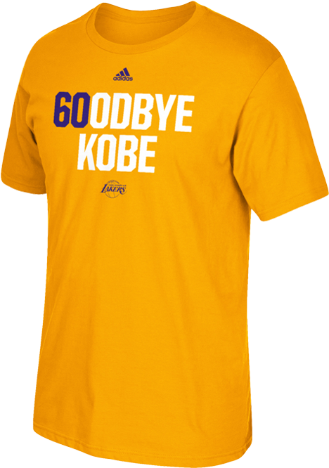 Los Angeles Lakers Limited Edition Kobe Bryant Goodbye - Kobe Lakers T Shirt (500x667), Png Download