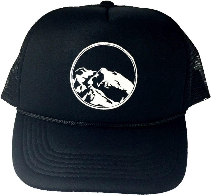 Mountain Logo Trucker Hat - Trucker Cap Mountain Logo (1060x1606), Png Download