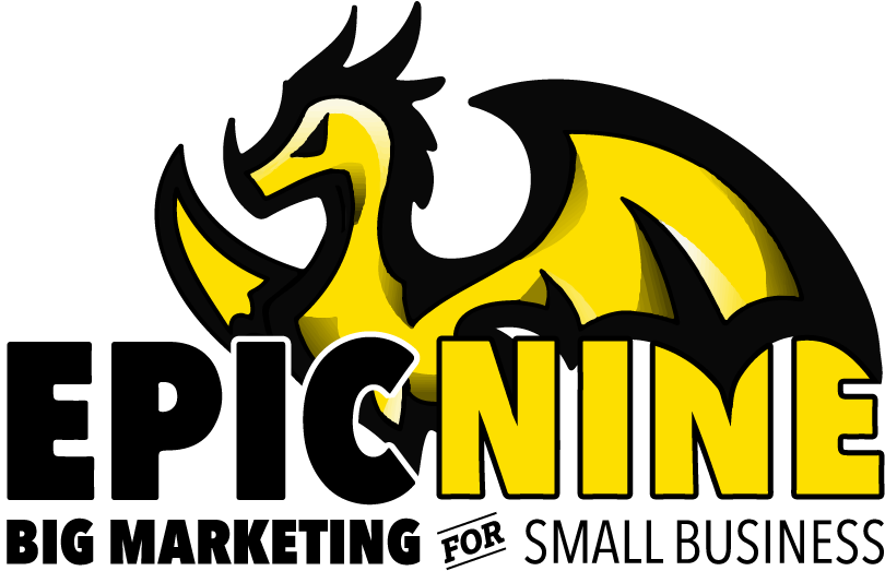 Dragon Logo Jan 8th - Epic Nine Marketing (845x563), Png Download