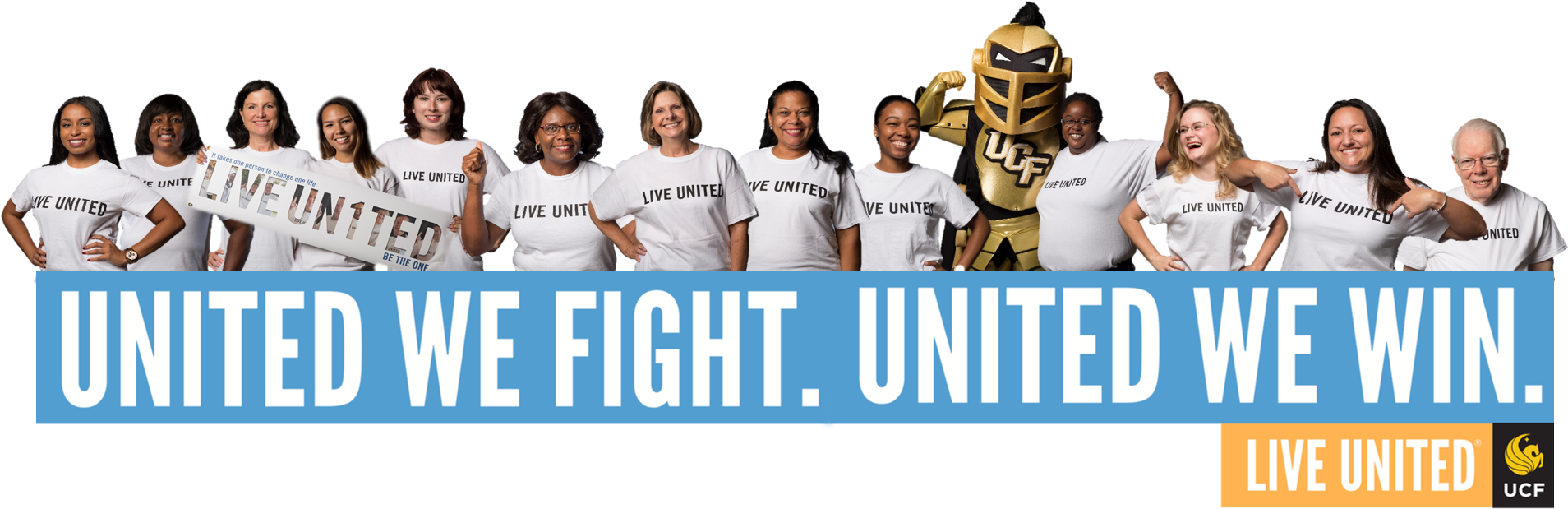 Ucf United We Fight Banner - University Of Central Florida (2015x649), Png Download