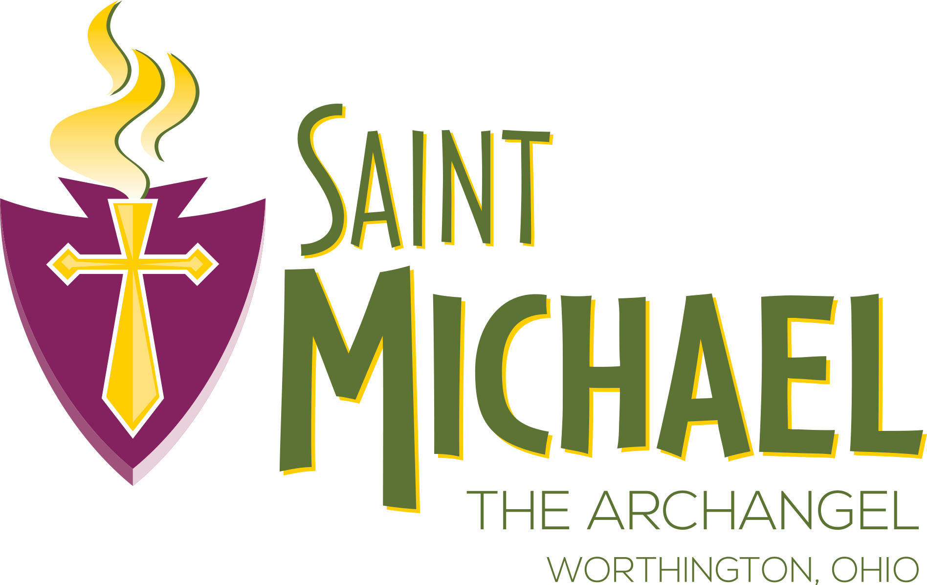 Saint Michael Church - Saint Michael School Columbus Ohio (1896x1196), Png Download