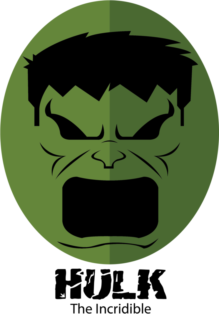 Hulk Face By Iqbalefef On Deviantart Graphic Royalty - Hulk Face Vector (744x1075), Png Download
