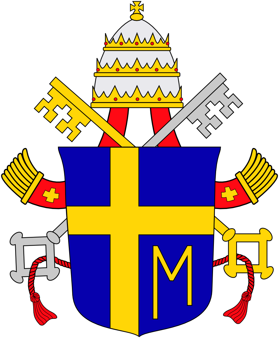John Paul Ii Coat Of Arms - Pope John Paul Ii Papal Crest (495x600), Png Download
