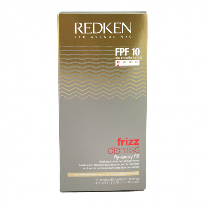 Redken Frizz Dismiss Fpf 10 Fly-away Fix Sheets - Redken Frizz Dismiss Shampoo (870x1110), Png Download