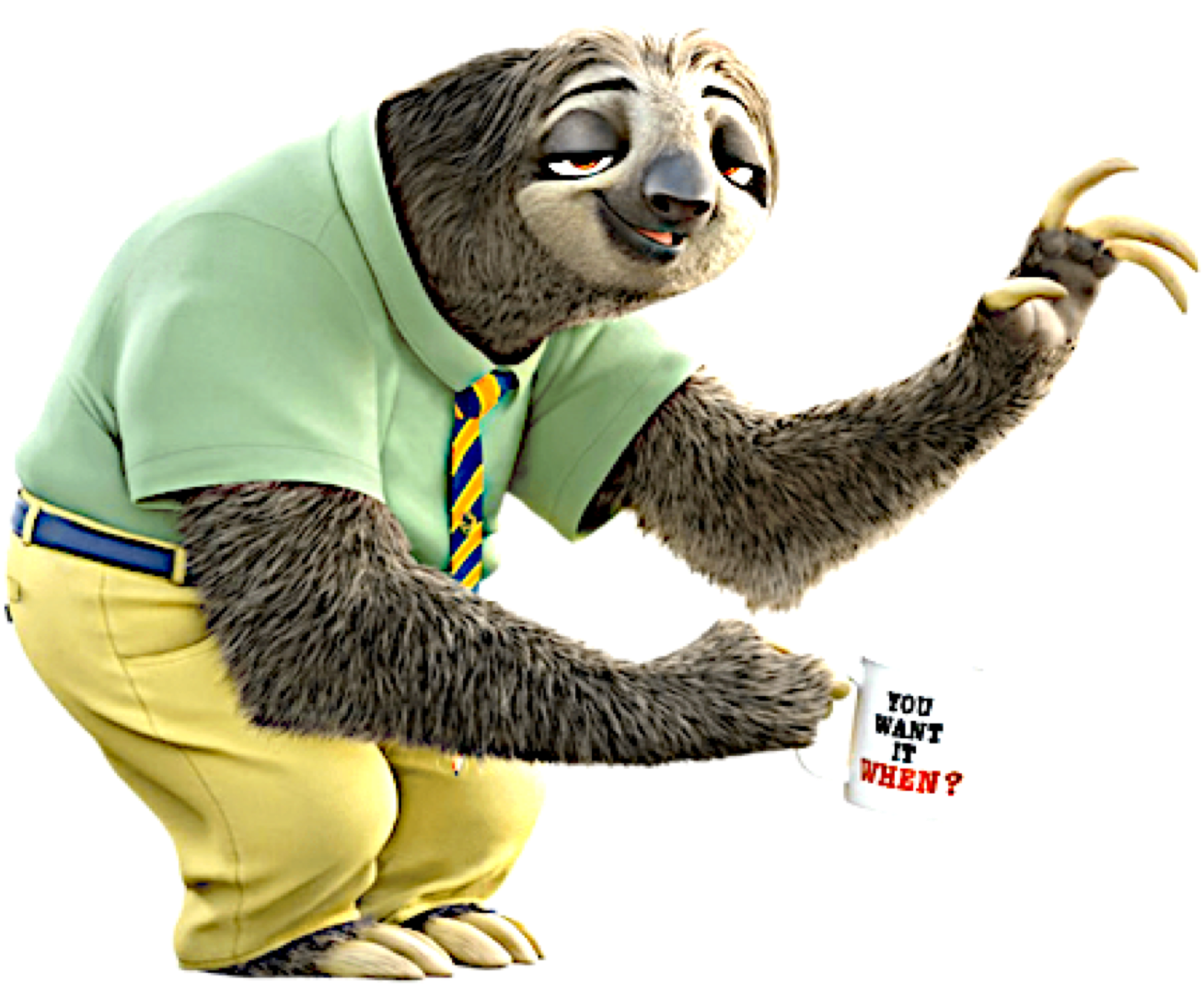 Zootopia Images Flash Hd Wallpaper And Background Photos - Zootopia Zootropolis Costumes Dmv Worker Sloths Flash (1503x1075), Png Download