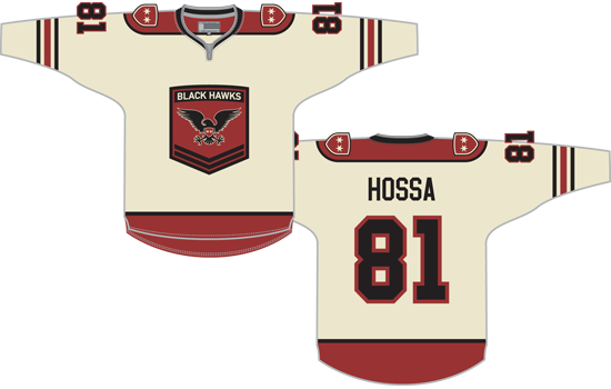 Since The Blackhawks Are The Road Team In This Year's - Blackhawks Alternate Logo Hawk (550x350), Png Download
