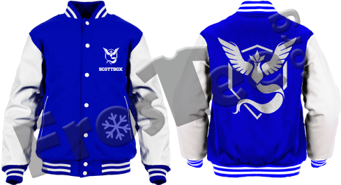 Pokemon Go Team Mystic Jacket (500x500), Png Download
