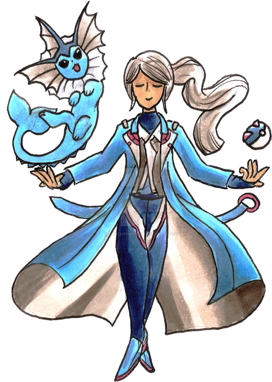 Team Mystic Blanche Picture - Team Mystic Trainer Blanche (1024x1375), Png Download