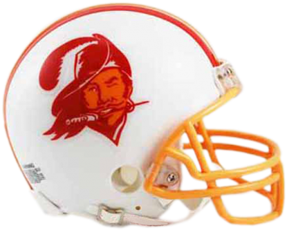 Tampa Bay Buccaneers Vsr4 Mini Throwback Helmet - Tampa Bay Bucs Throwback (475x429), Png Download