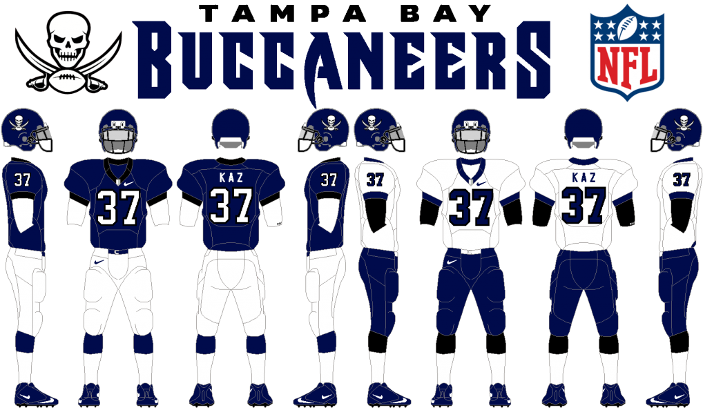 Bluebucsfull - Tampa Bay Buccaneers Rebrand (1024x602), Png Download