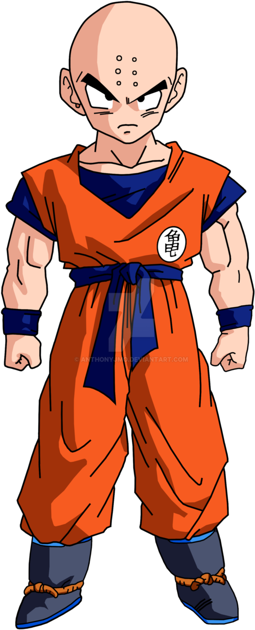 Krillin Render Colored By Anthonyjmo-d9qqr3h - Krilin Png (619x1290), Png Download