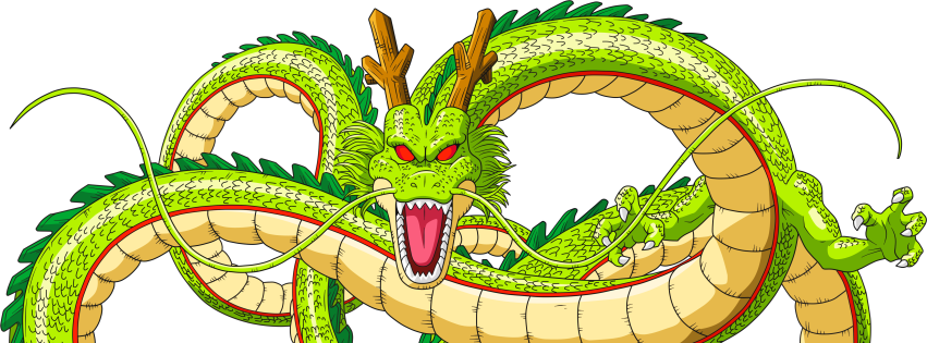 Shenron Transparent Dragonballz - Dragon Ball Z Dragon Png (851x315), Png Download