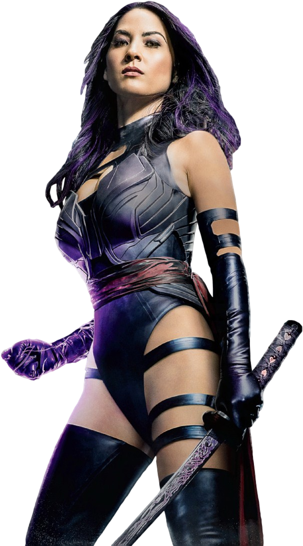 Psylocke - Olivia Munn X Men Hot (646x1098), Png Download