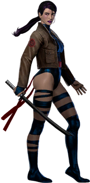Psylocke - 90s X Men Cyclops Brown Jacket (300x420), Png Download