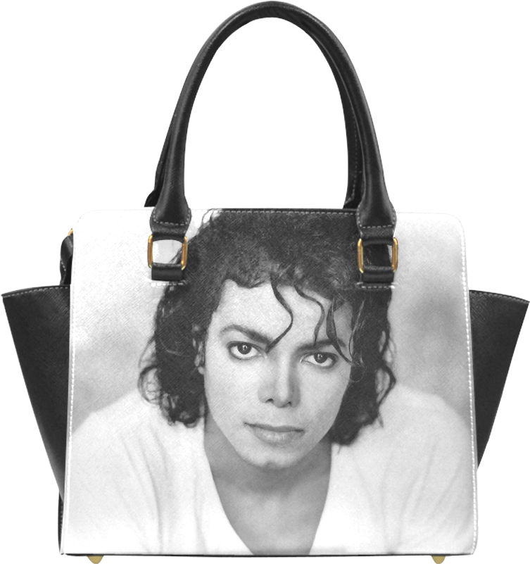 Psylocke Leather Designer Handbag With Michael Jacksons - Michael Jackson (1000x1000), Png Download
