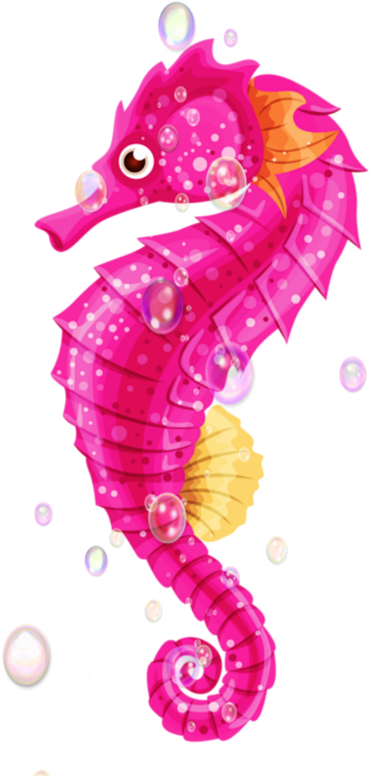 Clipart Seahorse (480x859), Png Download