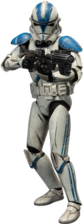 Stormtrooper Png - Clone Trooper Deluxe: 501st Star Wars Sixth Scale Figure (302x462), Png Download