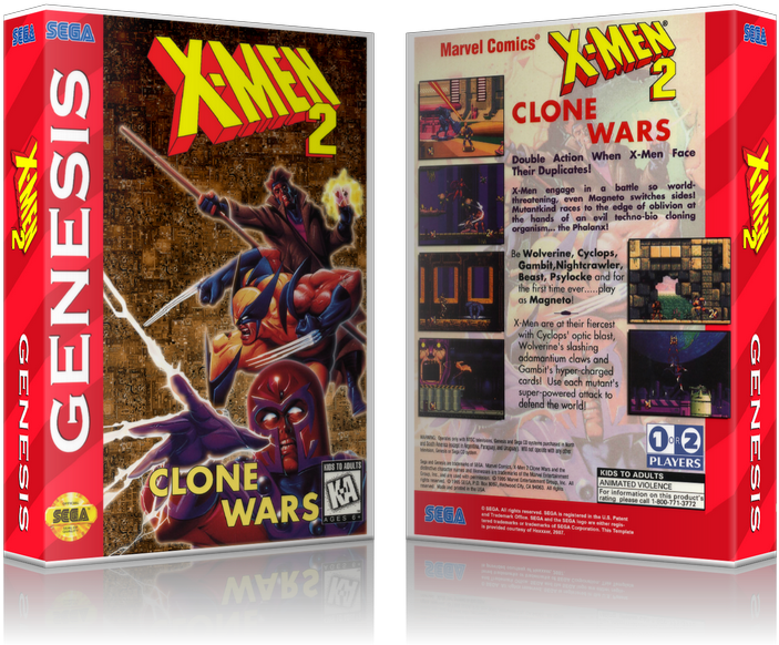 Gambit Charged Cards Png Jpg Library Stock - X-men 2 The Clone Wars Sega Genesis Gen (800x650), Png Download