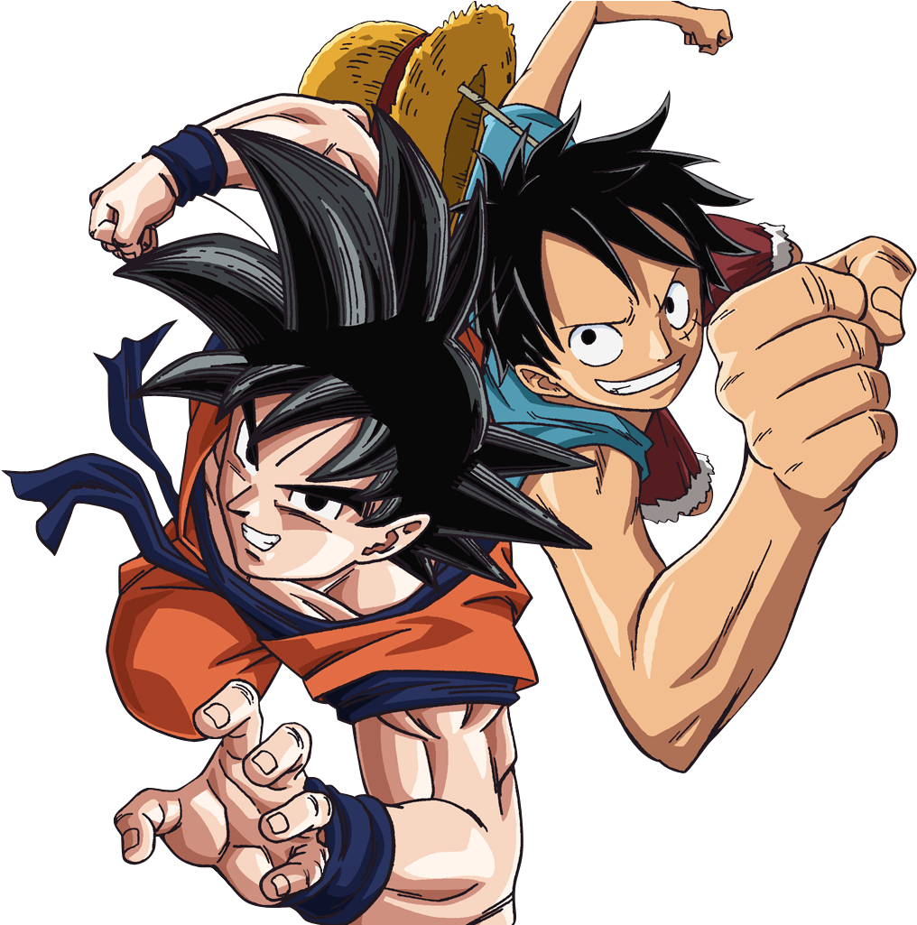 Goku Luffy - Dream 9 Toriko & One Piece & Dragon Ball Super (1200x1024), Png Download