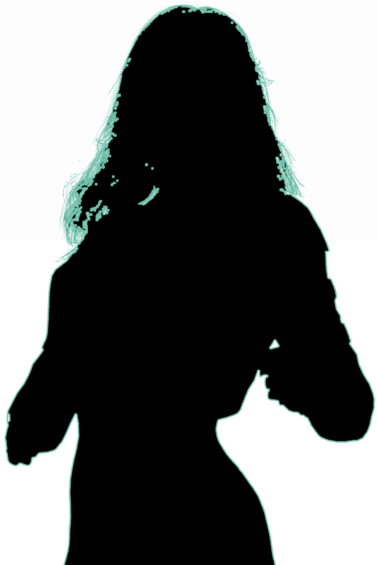 Black Canary Silhouette (1140x840), Png Download