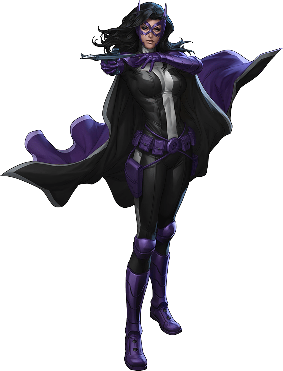 Huntress - Dark Hair Female Superhero (1000x1348), Png Download