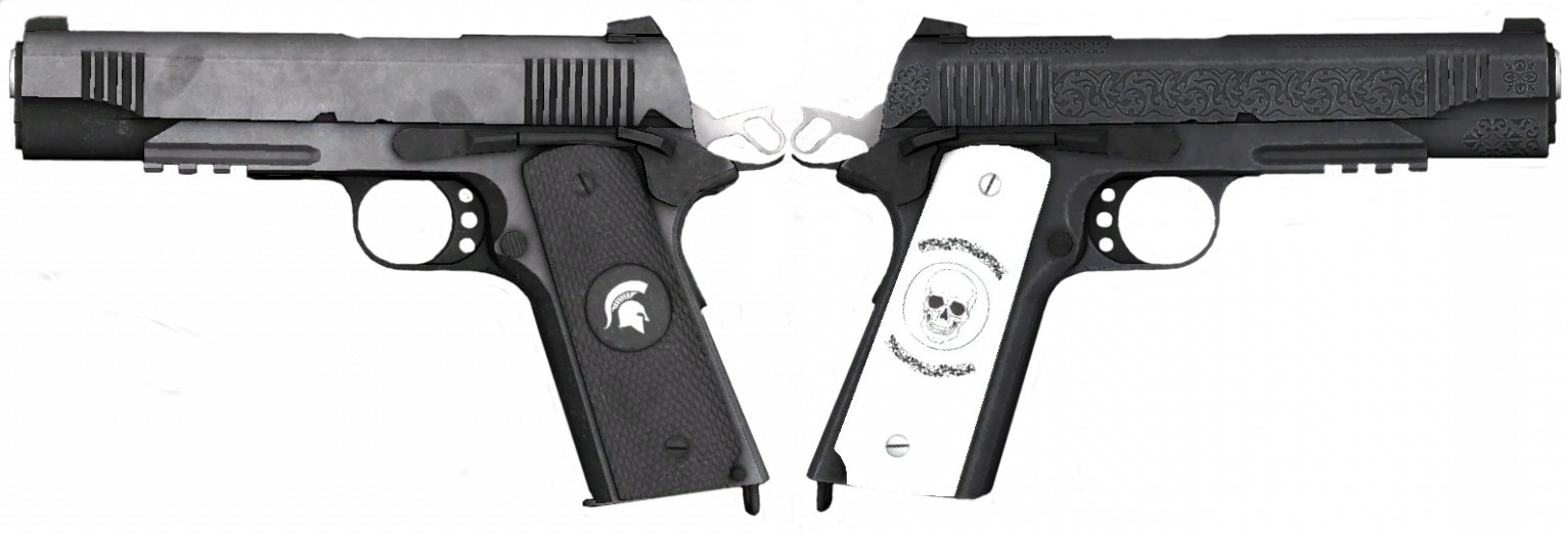 Clipart Library Library 1911 Clip 100 Round - Weapon (1533x524), Png Download