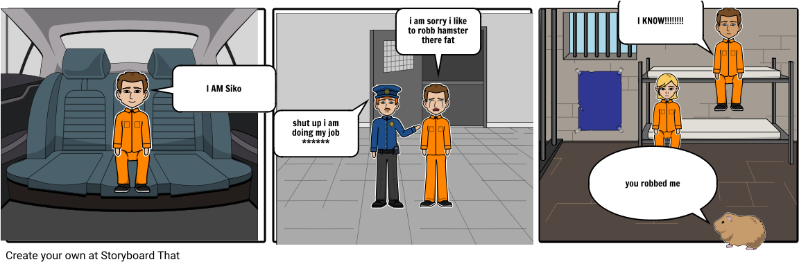 Damon Robbed A Hamster - Cartoon (1164x385), Png Download