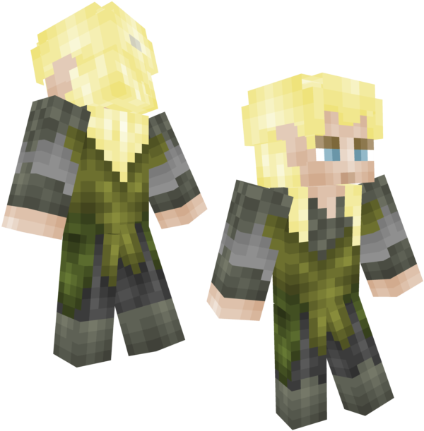 Yay) And I Just Really Love Legolas And Elves, Yeah - Minecraft Legolas Skin (640x640), Png Download