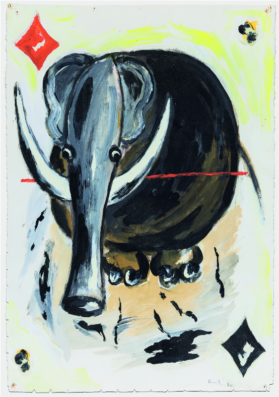 "carte" Acrylic On Arch Paper 76 X 57 Cm 2013-2016 - Painting (1000x800), Png Download