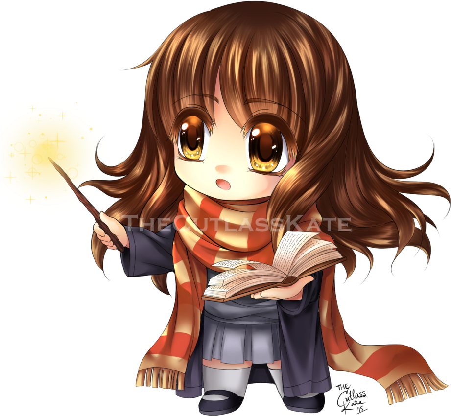 Hermione Drawing Simple - Hermione Granger Drawing Chibi (1024x904), Png Download
