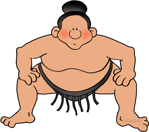 Wrestling Clipart At Getdrawings - Japan Sumo (648x578), Png Download